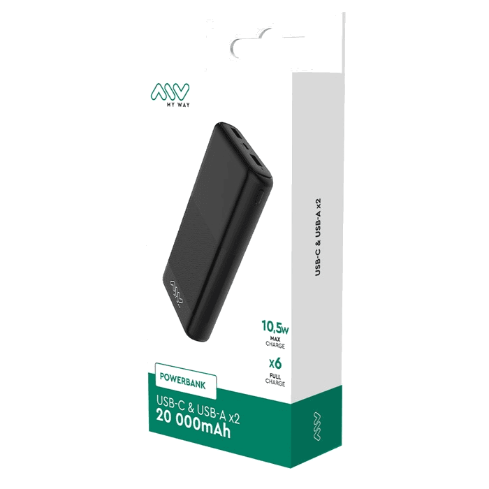 POWERBANK MYWAY 20K MAH - Couleur Standard